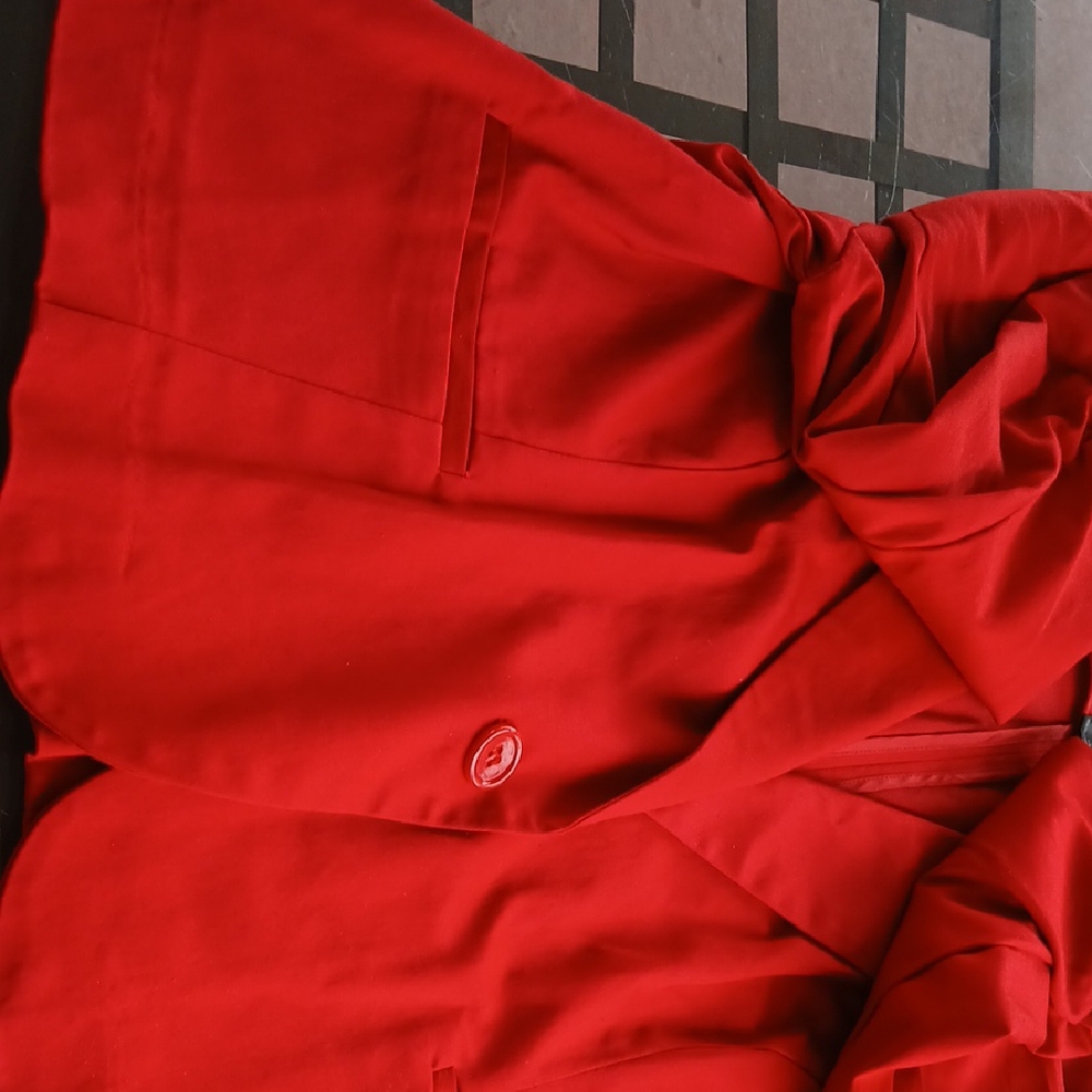 Ashley Stewart Vibrant RED Blazer - Picture 12 of 16